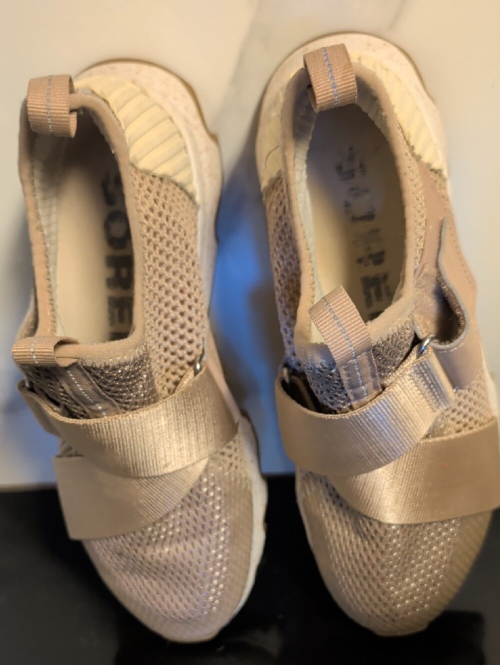 Sorel Kinetic Slip-On Athletic Rose Gold Sneakers Size 6 Used Exc - Picture 6 of 8